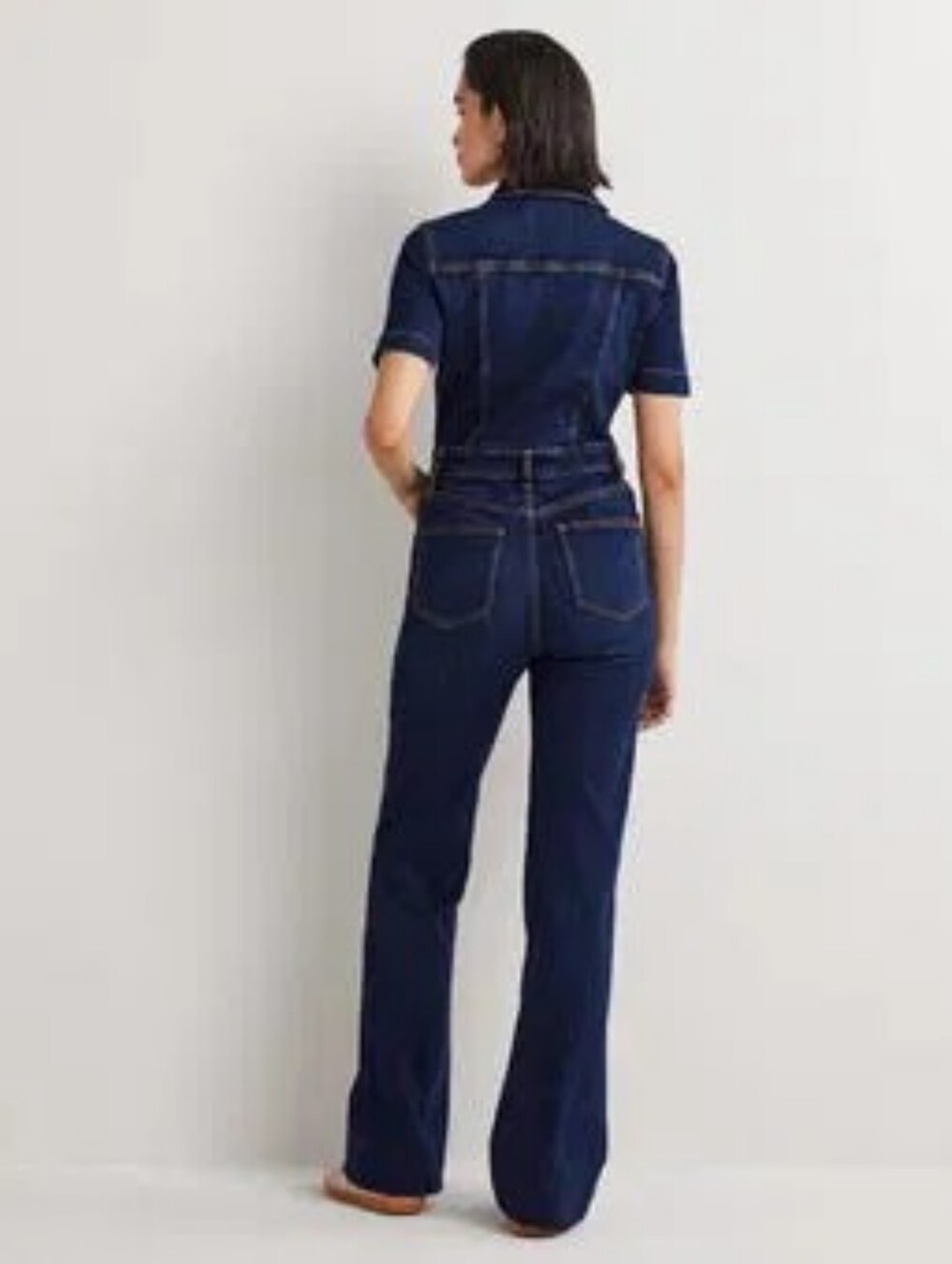 Boden Bootcut Denim Jumpsuit Sz: 6T - Picture 2 of 13